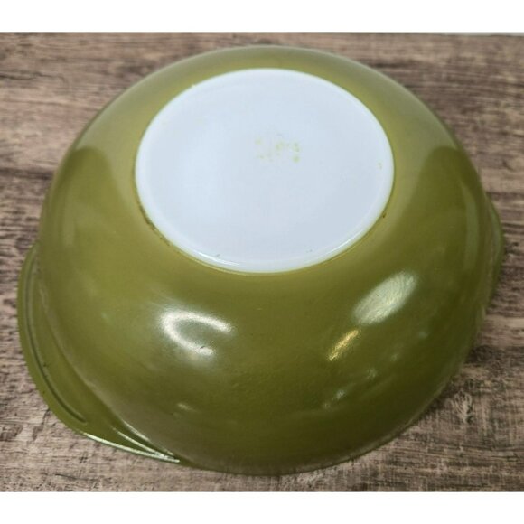 Vintage Pyrex Verde Avocado Green 2 Qt Round Casserole Baking Dish With Lid #024 - Picture 4 of 16